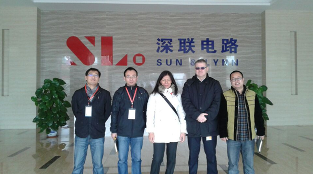 entron客戶(hù)來(lái)訪(fǎng)柔性線(xiàn)路板廠(chǎng)——贛州深聯(lián)電路