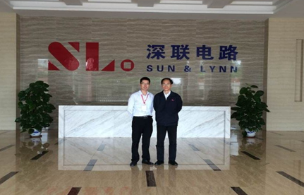 LED客戶(hù)INFiLED（視爵光旭）來(lái)訪(fǎng)鋁基板生產(chǎn)廠(chǎng)家-贛州深聯(lián)