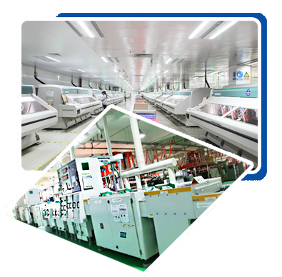 全套進口自動生產(chǎn)線，自有各種表面處理設(shè)備。